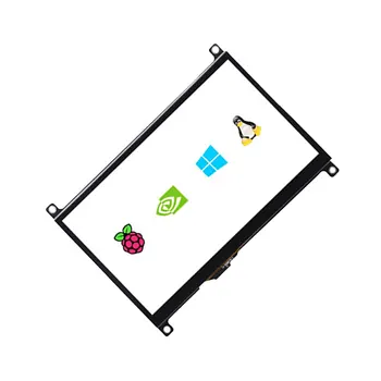 7инчов сензорен IPS-екран е чувствителен на Допир LCD дисплей с резолюция от 1024 × 600, LCD дисплей и е съвместим с HDMI за Raspberry Pi